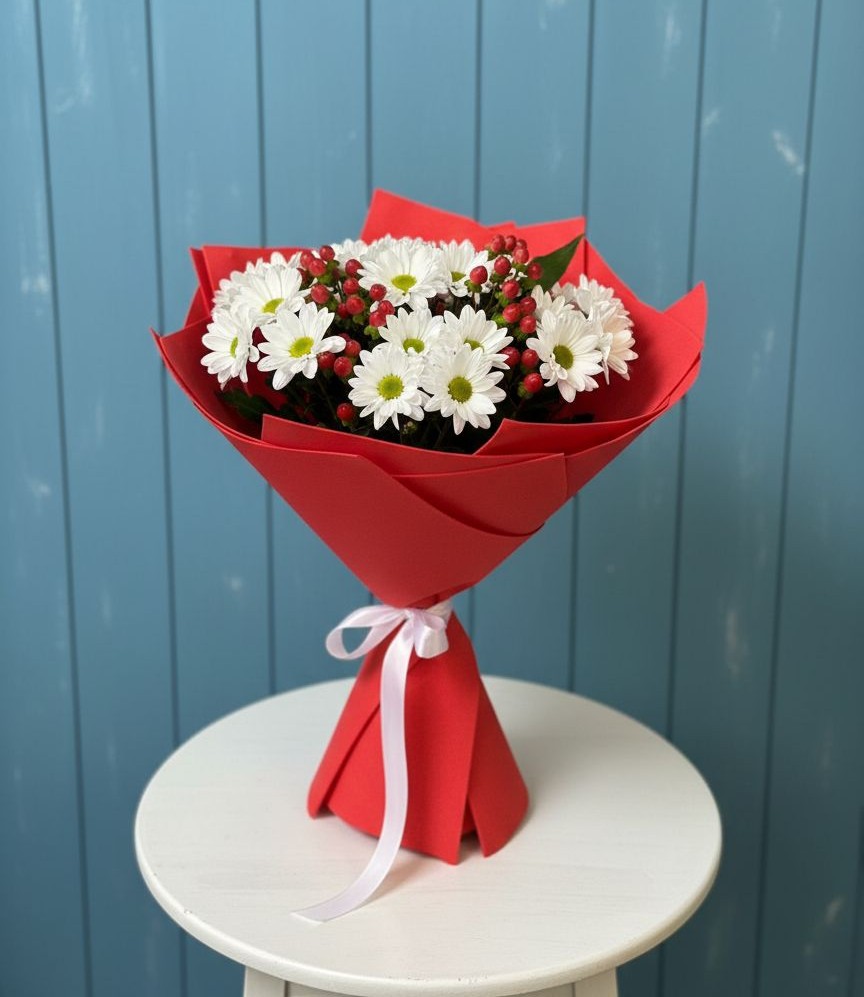 Букет цветов из: Хризантемы в Зуевке