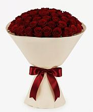 Букет 101 Бордовая роза Блэк Бакарра в Зуевке