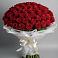 Букет 101 Красная роза Блэк Мэджик в Зуевке