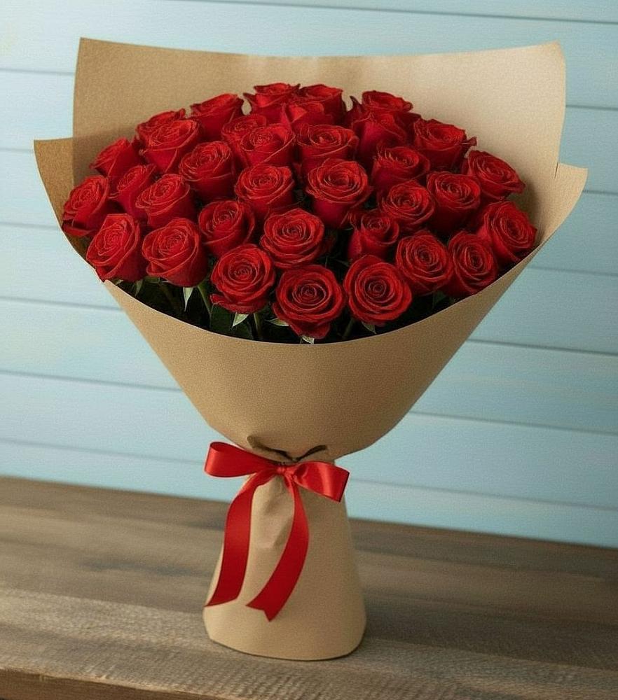 Букет Красные розы Милано в Зуевке