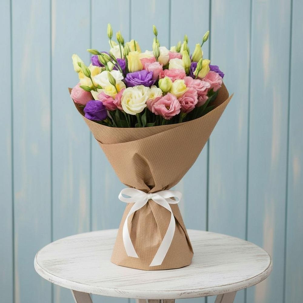 Букет цветов из: Лизиантусы в Зуевке