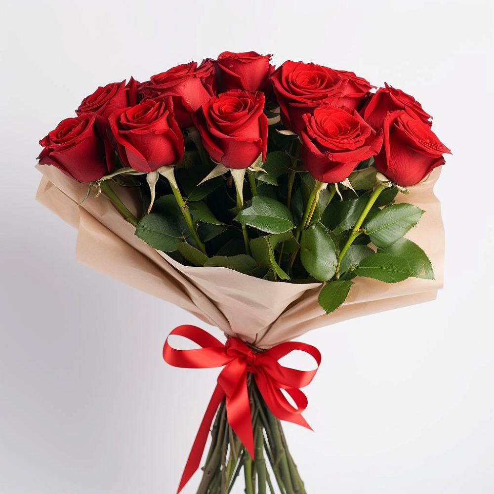 Букет 11 Красных роз Эдлесс Лав в Зуевке