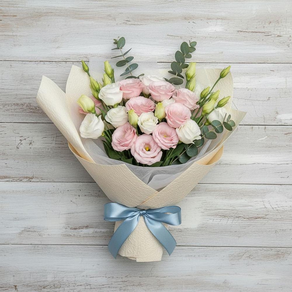 Букет цветов из: Лизиантусы в Зуевке